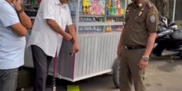 SatPol PP Ciamis Sosialisasikan Perda K3, PKL Diberi Waktu Satu Minggu untuk Berbenah