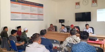 Forkopimcam Kalapa Nunggal Lakukan Rapat : BMKG Edukasi Warga Soal GempaTektonik, Sulit Diprediksi