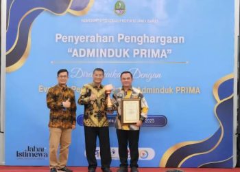 Disdukcapil Ciamis torehkan Prestasi Peringkat Terbaik III, Adminduk Prima Dukcapil se-Jawa Barat Tahun 2025,