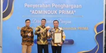 Disdukcapil Ciamis torehkan Prestasi Peringkat Terbaik III, Adminduk Prima Dukcapil se-Jawa Barat Tahun 2025,