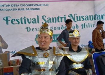 Peringati HSN ke 10, Pemdes Cigondewah Hilir Margaasih Gelar Fesfival Santri Nusantara ke 7
