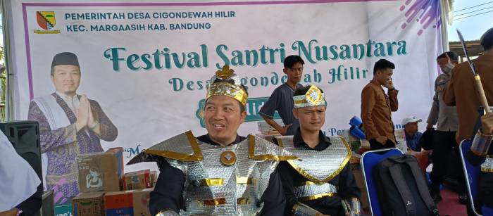 Peringati HSN ke 10, Pemdes Cigondewah Hilir Margaasih Gelar Fesfival Santri Nusantara ke 7