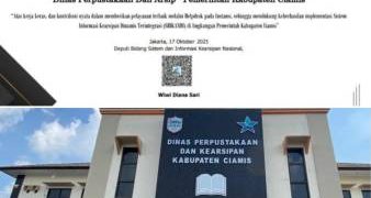 Dispusipda Ciamis Raih Penghargaan ANRI atas Keberhasilan Implementasi Sistem Kearsipan Digital Terintegrasi