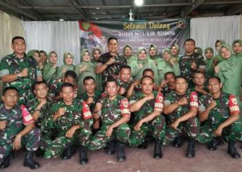 Sebulan Bertugas Sebagai Dandim 0624/ Kabupaten Bandung, Letkol Kav. Samto Betah Perdana Kunjungi Koramil 2411/ Soreang