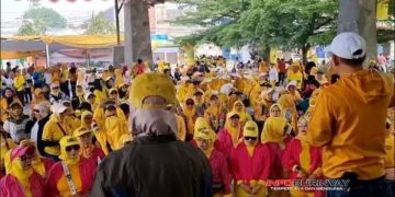 HUT Ke-61 Partai Golkar Kabupaten Bandung, Ribuan Warga Ikuti Jalan Sehat