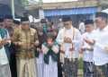 Bupati Bandung, Dadang Supriatna berdoa untul kelancaran Hari Santri Nasional.