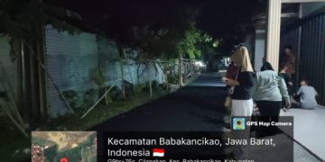 Pemdes Cilangkap Lakukan Peningkatan Jalan lingkungan, melalui dana Banprov