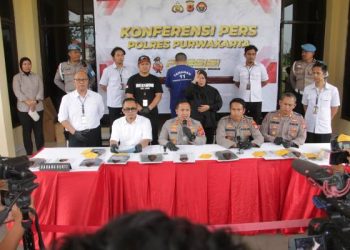 Polres Purwakarta Ungkap kasus Pembunuhan Siswi SMP Ditemukan Tewas di Saluran Air