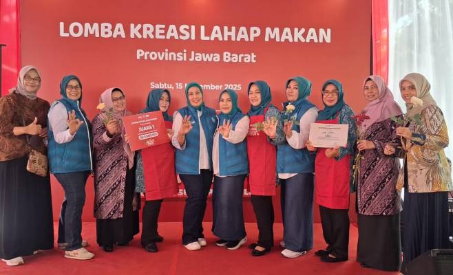 TP PKK Ciamis Sabet Juara 1 Lomba Kreasi Lahap Makanan Jabar 2025, Kokohkan Inovasi Gizi Berbasis Pangan Lokal