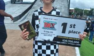 Adeeva Ozil Afseen Myesha Andriana Persembahkan Emas untuk Ciamis di Ajang Internasional BMX Supercross 2025