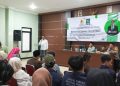 Anggota DPRD dari Fraksi PKB, Krisna Alamsah reses di Aula Desa Sukamenak, Kecamatan Margahayu.