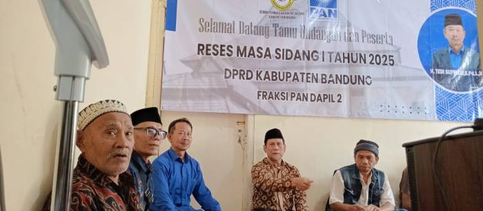 Legislator Fraksi PAN, H. Tedi Supriadi Awali Reses Temui Konstituen di Kecamatan Katapang Tekankan Silaturahmi