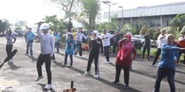 Sosialisasi Senam dan Pertandingan Olahraga HUT ke 54 KORPRI Resmi Dibuka