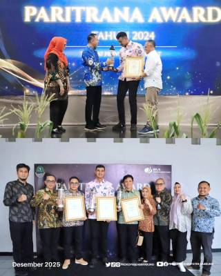 Perlindungan Pekerja Terbaik Kabupaten Bandung Raih Paritrana Award 2025