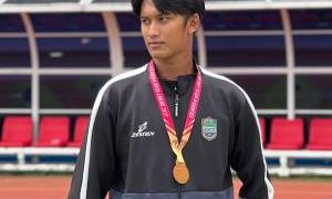 Rega Akhmad Rizal Harumkan Nama Ciamis, Raih Juara 3 Kejurda Atletik Jawa Barat 2025