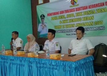 DPMD Kabupaten Bandung Gelar Monev Bantuan Keuangan Desa di Kecamatan Pacet