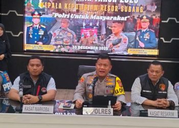 Catatan Polres Subang Akhir Tahun 2025 : Kriminalitas Turun 12 Persen, Penegakan Hukum Meningkat