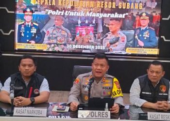 Catatan Polres Subang Akhir Tahun 2025 : Kriminalitas Turun 12 Persen, Penegakan Hukum Meningkat