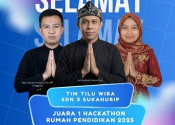 Inovasi Digital dari Pelosok, Tim Tilu Wira SDN Sukahurip Raih Juara 1 Hackathon Rumah Pendidikan 2025