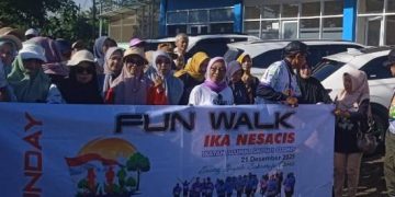 Sunday Fun Walk IKA Nesacis Jadi Ruang Silaturahmi Lintas Angkatan Alumni SMPN 1 Ciamis