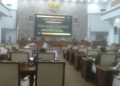 Suasana Sidang Paripurna DPRD Kabupaten Garut, Jumat (28/11/2025)
