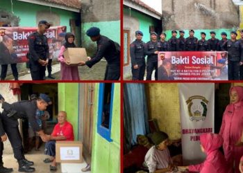 HUT ke-4 : Kompi I Batalyon D Pelopor Satbrimob Polda Jabar Gelar Bhakti Sosial
