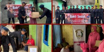 HUT ke-4 : Kompi I Batalyon D Pelopor Satbrimob Polda Jabar Gelar Bhakti Sosial