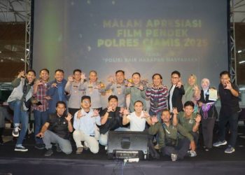 Refleksi Akhir Tahun 2025, Film Pendek Warnai Malam Tahun Baru Bersama Polres Ciamis dan IJTI Galuh Raya