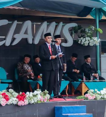Kerukunan Jadi Fondasi Bangsa, Bupati Ciamis Pimpin Upacara HAB ke-80 Kemenag