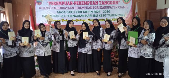 PGRI Ciamis Launching Buku “Perempuan-Perempuan Tangguh”, Angkat Peran Guru Perempuan Menuju Indonesia Emas 2045