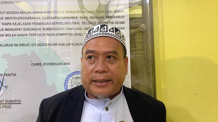 Foto : Ketua Forum Silaturahmi Pondok Pesantren Ciamis, H Nonop Hanafi