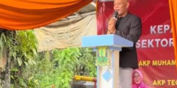 Ketua Fraksi Demokrat Kabupaten Sukabumi, H. Saepuloh Hadiri Pisah Sambut Kapolsek Kalapa Nunggal