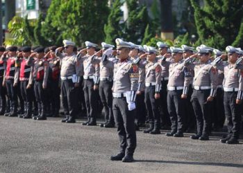 Polres Garut Melaksanakan Apel Gelar Pasukan Operasi Keselamatan Lodaya 2026