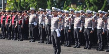 Polres Garut Melaksanakan Apel Gelar Pasukan Operasi Keselamatan Lodaya 2026