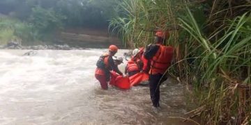 Korban Hanyut di Sungai Cimanuk Yang Berasal dari Muarasanding Telah Ditemukan Tim SAR Gabungan