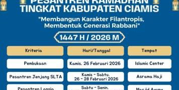 Tingkatkan Nilai Spiritual dan Ukhuwah Islamiyah, Pemkab Ciamis Gelar Pesantren Ramadan 1447 H