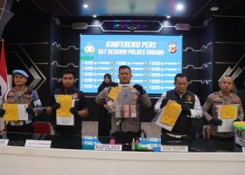 Polres Subang Ungkap Kasus Korupsi Dana Desa Bendungan Pagaden Barat