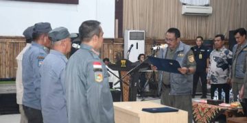 Belasan Ribu Satlinmas dan Satgaslinmas se-Kabupaten Sukabumi Dikukuhkan