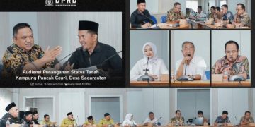 Pimpinan DPRD Kabupaten Sukabumi Terima Audiensi Penanganan Status Kempung Puncak Ceuri Desa Sagaranten
