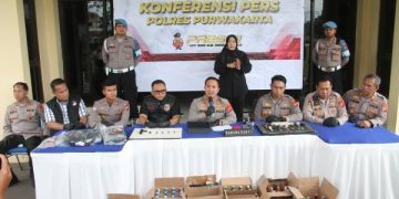 Polres Purwakarta Gagalkan Aksi Komplotan Pencuri Spesialis Rumah Mewah Lintas Provinsi