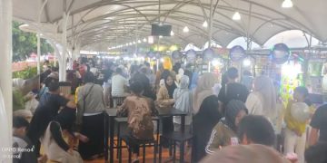 Foodcourt Alun-Alun Ciamis Jadi Magnet Warga dan Pemudik Mengisi Libur Lebaran