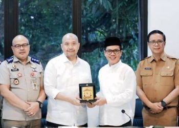 Kakan ATR/BPN Kabupaten Bandung Dampingi  Bupati Audensi untuk Perkuat Komitmen Percepatan Sertifikasi Aset Daerah