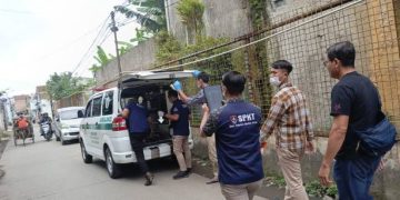 Mayat Bayi Dalam Dus Ditemukan Warga  di Sungai di Sayati Hilir Desa Sayati Margahayu