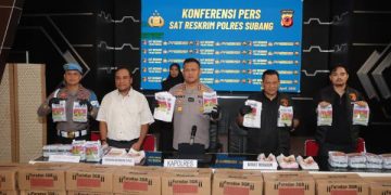 Polres Subang Ungkap Kasus Pestisida Palsu,Ribuan Produk Disita,Tiga Orang Tersangka Diamankan