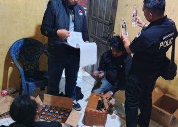 Polres Purwakarta Lakukan Razia Miras Untuk Menekan Aksi Kriminal