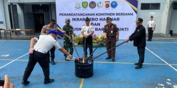 Pemusnahan Barang Sitaan, Lapas Ciamis Nyatakan Komitmen Bersih dari Halinar