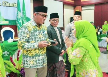 Sekda Ciamis Tegaskan Peran Perempuan di Pelantikan Muslimat NU