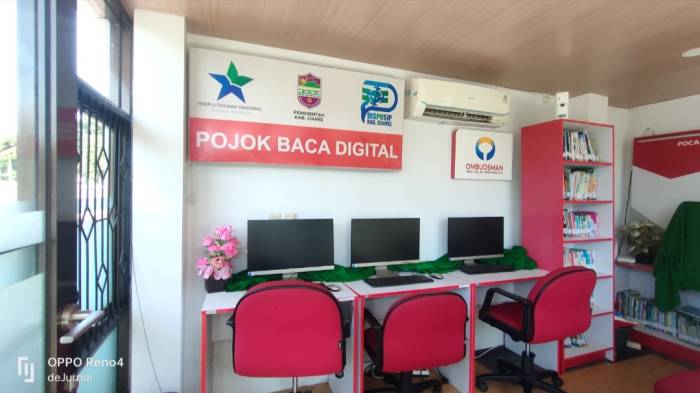 Foto : Taman Baca di alun-alun Ciamis berkolaborasi Dnegan Dispusipda.