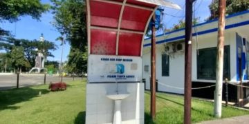 Foto : Fasilitas Air Siap Minum di alun alun Ciamis