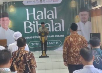 Foto : Bupati Ciamis Dr. H Herdiat Sunarya pimpin pembacaan Deklarasi ODF